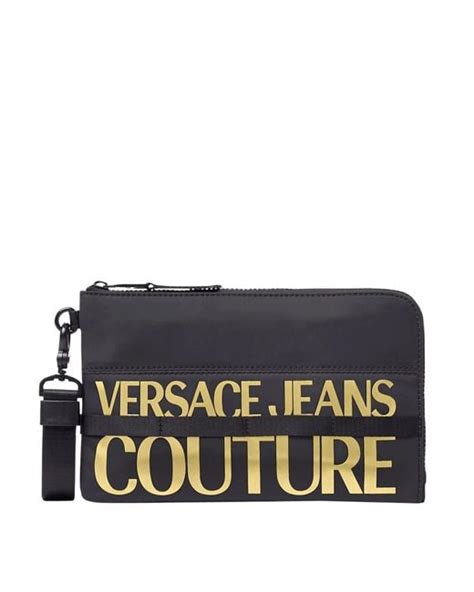 pochette nera versace jeans|versace jeans ssense.